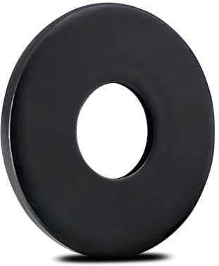 Ezitruz Arandelas M6 Negras, 50 Piezas Arandelas de Acero al Carbono, Arandelas de Carrocería M6, Arandelas Planas Espaciadoras para Tornillos y Tuercas y Varilla Roscada