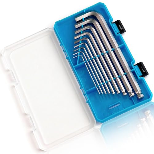 Llaves Allen Llaves Hexagonales Juego Llaves Allen Estuche Portatil | Acero Cromado Y Mango Antideslizante, Juego De Llaves Allen En Estuche. Ideal Para Reparaciones En Casa Y Taller