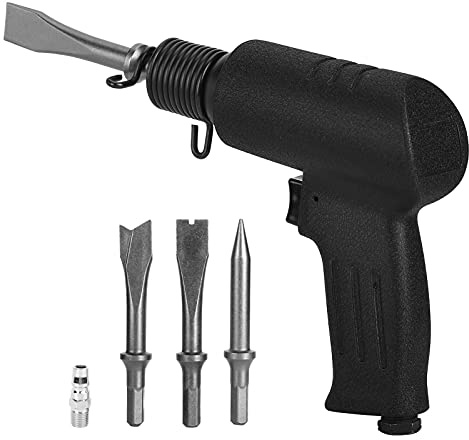 SEAFRONT Air Chisel Tool, Alloy Steel Construction, Fast 4200bpm Impact Rate for Carving, Deburring and Boring by Professionals (Japanese Style)