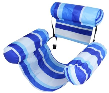 Sillón Flotante Hinchable para Piscina | Hamaca Inflable Reclinable | Flotador de Piscina Relajante - para Lago, Playa, Vacaciones, Viajes, Descanso, Río