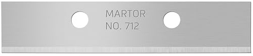 MARTOR 80x Fiberglasklinge 8 mm, Ersatz-Cutterklingen, 2-fach | Im Spender, Doppel-Facette, beidseitig geschliffen, Sicherheitsmesser & Cuttermesser, No. 712.59