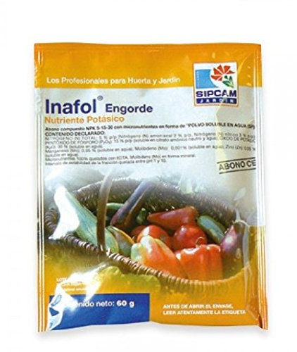 Sipcam Fertilizante soluble Inafol Engorde Evo (60 gr)