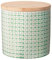 Bloomingville Dose Carla Aufbewahrung Behälter Topf Pott luftdicht Ø 10 x H 10 cm, grün, Keramik, Bambus, fasst ca. 400 ml