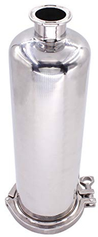 DERNORD 1.5 Inch Tri-Clamp Filter - SS304 Sanitary Fittings Inline Straight Strainer with 100 Mesh Stainless Steel Screen
