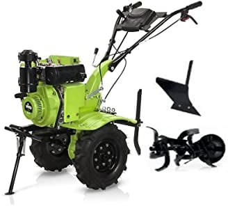 VITO - Motobineuse Diesel avec Fraises et butteur Moteur 4T 7 CV 246 cm3 Démarrage électrique Transmission directe