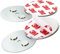 SHD Klebepads Magnetische Rauchmelder-Halterung für Mini-Feuermelder, 3M Selbst-Klebepads mit Magnethalterung, Ø 50mm, Sichere, Schnelle & Einfache Montage, Kein Bohren, Keine Schrauben, 2er-Set