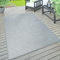Paco Home In- & Outdoor Teppich wetterfest für Garten, Terrasse & Balkon flachgewebt in Moderner Sisaloptik einfarbig pflegeleicht & UV-beständig, Grösse:240x340 cm, Farbe:Grau