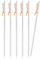 iBasingo 40cm Zelt Heringe Titanlegierung Pegs Camping Zelt Stakes Outdoor Markisen Pins Leichte Heavy Duty Zelt Nägel Wandern Backpacking Zeltzubehör für Harten Boden 6 Stück/Lot Ti4012P40L