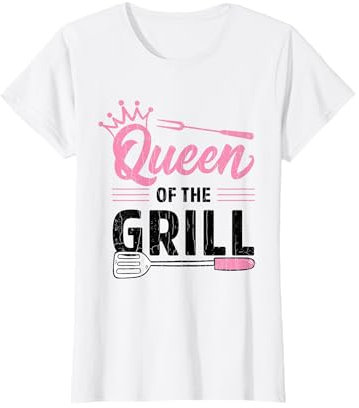 Queen of the Grill Lustige Grill-Grafik T-Shirt