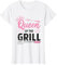 Queen of the Grill Lustige Grill-Grafik T-Shirt