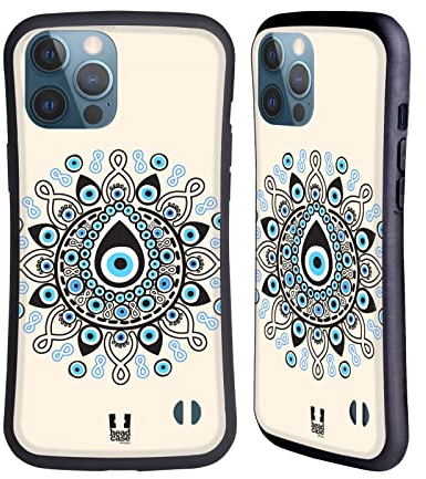 Head Case Designs Nazar Evil Eye Hybrid Case Compatible With Apple iPhone 13 Pro Max