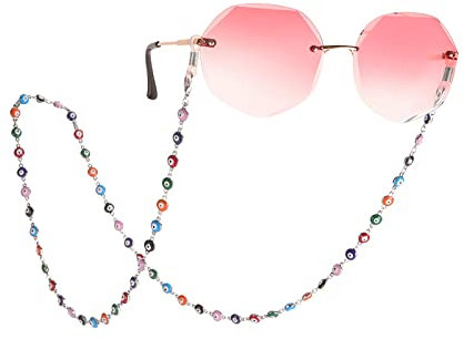 LIKGREAT Catena per occhiali da vista malocchio, catena per occhiali da lettura, cordino per occhiali da sole, cordino per occhiali da sole, per donne e ragazze, 273-s, 30.7 inches