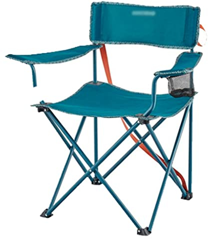 Campingstuhl Campingstuhl Kleines Packmaß Ultraleicht Angelstuhl Mit Getränkehalter, Strandkorb Aus Stahlrohr, Robuster Outdoor Klappstuhl, Tragfähigkeit 240lb (Color : Blue Chair, S : 30.7 IN)