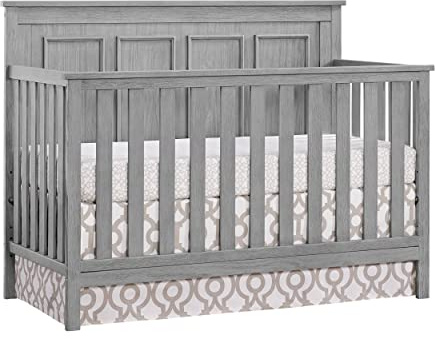 Oxford Baby Bennett 4-in-1 Convertible Crib, Rustic Gray, GreenGuard Gold Certified