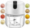 250ML Electric Garlic Chopper, Mini Portable Veggie Chopper, Garlic Grinder Masher Onion Chopper, Blender to Vegetable, Wireless Food Processor for Ginger, Chili, Fruit, Meat, etc