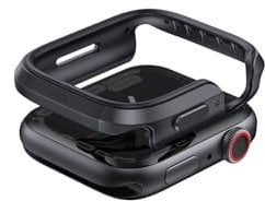 UNIQ Valencia Schutzhülle für Apple Watch 41/40 mm, Graphitgrau - Heavy Duty Protection für Sport und Outdoor-Aktivitäten