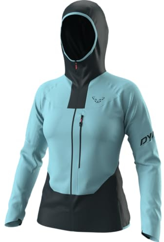 DYNAFIT W Traverse Dynastretch Jacket Colorblock - Minimalistische wasserabweisende Damen Dynastretch Jacke, Größe S - F