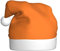 QQLADY Beauty Burnt Orange Santa Hat für Erwachsene Weihnachtsmütze Xmas Urlaub Hut für Neujahr Party Supplies