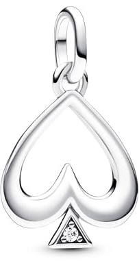 PANDORA ME Pik Medaillon-Charm aus Sterling Silber mit Cubik Zirkonia, Kompatibel ME und Moments Armbändern, 793078C01