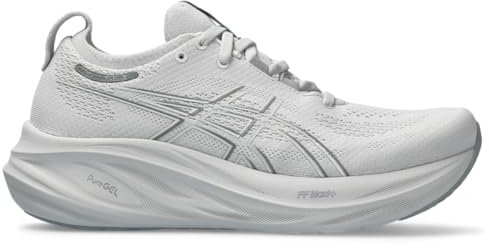 ASICS Men's Gel-Nimbus 26 Running Shoes, Concrete/Pure Silver, 48 EU