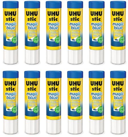 UHU Stic Magic Glue Stick - 21g - Solvent Free - Pack of 12