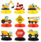 GEBETTER 9 Stück Baustelle Party Deko Tischdeko Kinder Bagger Bienenwabe Mittelstücke Fahrzeuge Dekoration für Geburtstagsparty Mottoparty Kindergeburtstag Geburtstag Partyzubehör Kinderparty