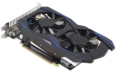 gernie Graphics Card 1050 Ti DDR5 4GB PCIe 2.0 Desktop Graphics Card for DDR5, 2 Fans, Quiet, Easy to Use