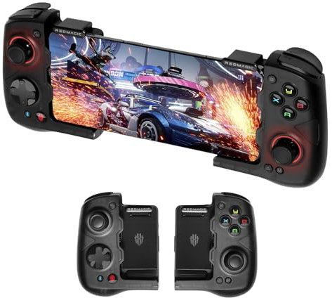 nubia Redmagic Mobile Gaming Controller for Android and iPhone 15 Series (USB-C), Shadow Blade Gamepad 2Pro with Hall Effect Joysticks/Hall Trigger E-Sports Handle Gamepad