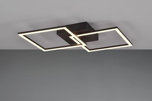 lightling LED Deckenlampe Travis, schwenkbar, Wand- und Deckenmontage, 3000 Kelvin, Höhe 7 cm, Breite 60 cm, Metall, schwarz matt
