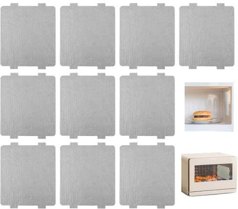 10 Pcs pieza de mica del horno de microondas, Mica de Placas Repuesto para Hornos de Microondas microondas placa de mica hoja, para horno de microondas con plato giratorio