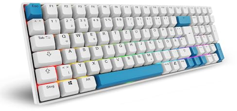 Sharkoon SGK50 S2 PBT Weiß, RGB, Gateron GPRO Gelb