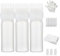galeyyu Hair Oil Applicator Bottle Root Comb Applicator Bottle, 6 OZ Pink Hair Dye Brush Bottle Hair Colour Brush Hair Oil Bottle Dyeing Shampoo Bottle Oil Comb Hairs Tools Set, White