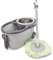 Dwellton - Rapid Clean Microfibre Mop and Bucket Set, Spin Mop for Cleaning Floors, Tiles, Set of 1x Mop and 1x Bucket (Includes 2 Mop Heads) (Grey)