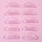 10 pcs Eyelash Lift Pads 5 Sizes Lash Lift Shields Self-Adhesive No Glue Rods Silicon Soft Eyelash Pads for Shield DIY Use at Home or Salon(with Storage Box)