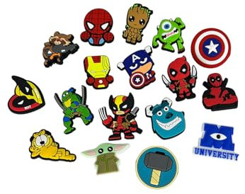Boys & Girl's Crocs Charms 20pcs of the best marvels Disney Star Wars Mega Value Bundle