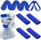 4Pcs CPAP Maske CPAP Zubehör Wiederverwendbar CPAP Gurtbezüge Gesichtspads CPAP Gurt Komfort Pads Verringerung von Wange Rote Flecken und Einbuchtungen mit 4 CPAP Masken Nasenpolster (Blau)