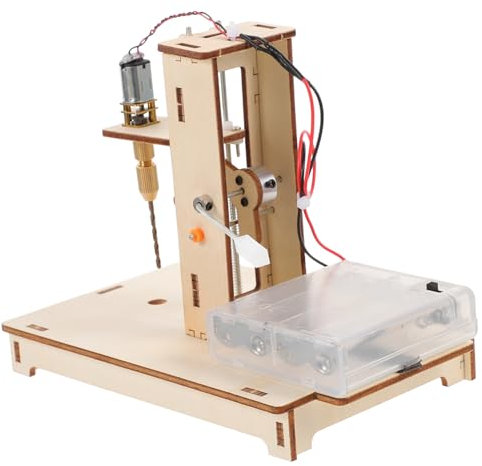 Abaodam Mini Bench Drill Kit for DIY Crafts Science Projects and Woodworking Includes Compact Lightweight Design for Work Desks and Hobbyists Features Precise Drilling for Mini Projects