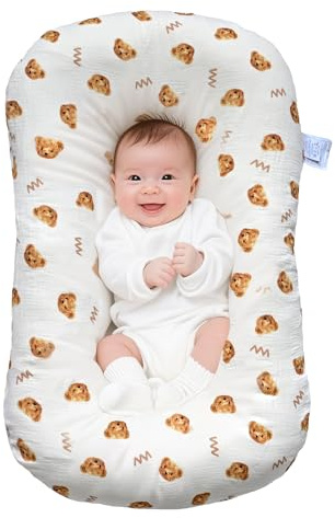 Sofoliana Baby Lounger Kissen für Neugeborene, 0-24 Monate, Säuglingsliege für Zuhause und Reisen, Co Sleeping Baby Nest, Neugeborene Babys Essentials Geschenke