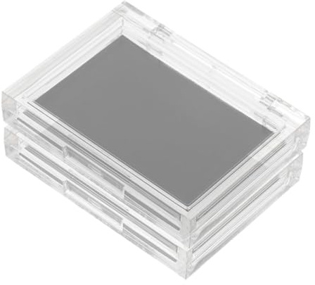 DECHOUS 2 Stück Leere magnetische Make up Palette aus robustem AS Material mit transparentem Deckel zur organisierten Aufbewahrung von Lidschatten Lippenstift Blush Highlighter und