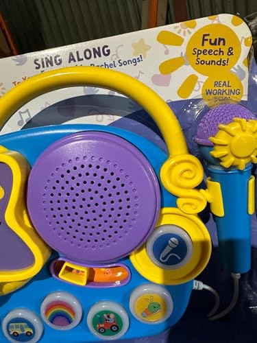 Sing Along Boom Box Speaker with Microphone for Fans of Ms, Kids Karaoke Machine musical - Artwork of MlSS Rachel