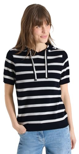 Cecil Damen 3017676 Kurzarm Pullover mit Kapuze (1er Pack)