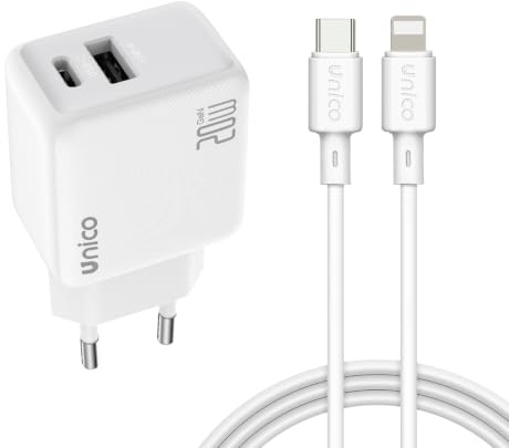 Cargador Carga Rapida para iPhone 14/14 Pro/14 Pro Max/14 Plus 13 12 11 SE XR X XS 8, 20W USB C Carregador Enchufe Rapido