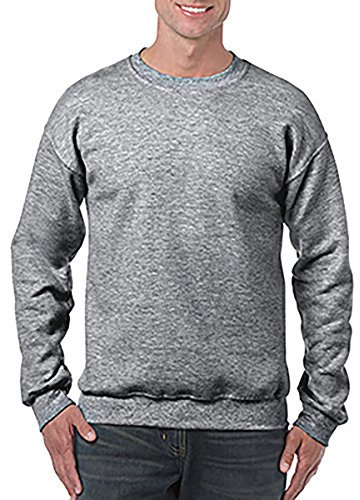 Gildan Herren Sweatshirt, Graphite Heather, XXL