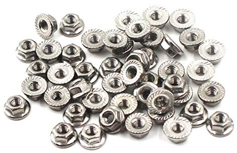 Dado a flangia M4 Dado a flangia esagonale acciaio inossidabile 304 (confezione da 50)