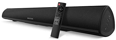BESTISAN Soundbar da 100 W da 101,6 cm, audio wireless e cablato, altoparlanti TV Bluetooth 5.0 con funzione HDMI-Arc (versione 2023 Beef Up, audio DSP, bassi regolabili, montaggio a parete)