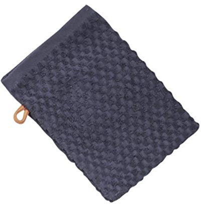 done. Provence Honeycomb Frottierserie in 4 Farben Waschhandschuh 15 cm x 20 cm anthrazit