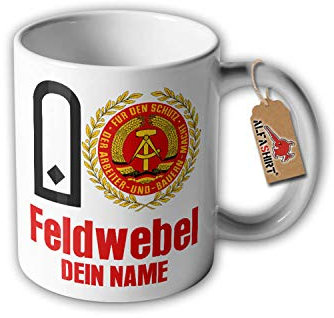 Tasse Feldwebel NVA DDR Nationalen Volksarmee LSK Luftverteidigung #31147