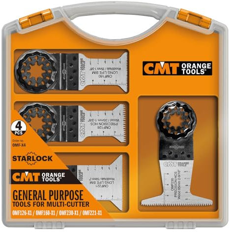 CMT ORANGE TOOLS OMF-X4 SET 4 LAME PER UTENSILE MULTIFUNZIONE ATTACCO STARLOCK