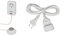 Brennenstuhl Eco Line Comfort Switch Adapter EL CSA 1 (Steckdose mit beleuchtetem Hand-/Fußschalter, mit Kinderschutz, 1,5m Kabel) & Kunstoff-Verlängerungskabel (für den Innenbereich, 3m Kabel) weiß