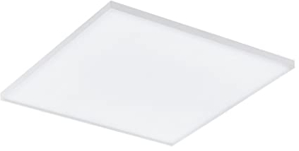 EGLO connect LED Deckenleuchte Turcona-C, 1 flammige Deckenlampe aus Stahl, Aluminium und Kunststoff in Weiß, mit Fernbedienung, Farbtemperaturwechsel (warm – kalt), RGB, dimmbar, L x B 45 cm